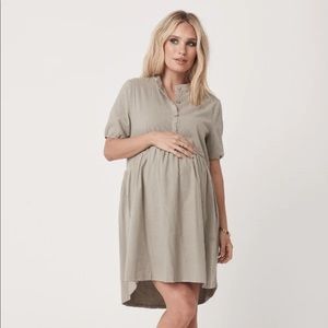 Olive green maternity/babydoll dress